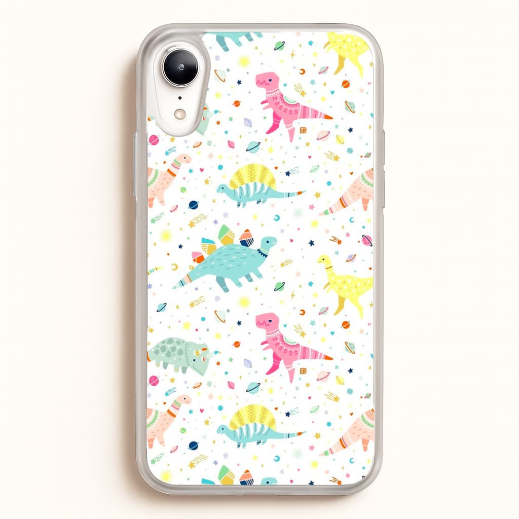 Dinosaur Pattern  -  Phone Case for iPhone XR