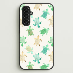 Gilded Jade & Mint Turtles  -  Phone Case for Galaxy S23FE