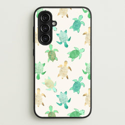 Gilded Jade & Mint Turtles  -  Phone Case for Galaxy A16