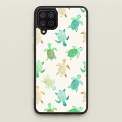Gilded Jade & Mint Turtles  -  Phone Case for Galaxy A12