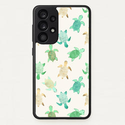 Gilded Jade & Mint Turtles  -  Phone Case for Galaxy A53