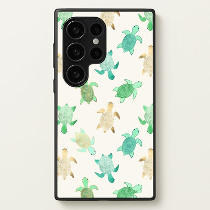 Gilded Jade & Mint Turtles  -  Phone Case for Galaxy S24 Ultra