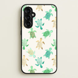 Gilded Jade & Mint Turtles  -  Phone Case for Galaxy A54