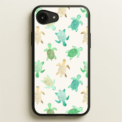 Gilded Jade & Mint Turtles  -  Phone Case for iPhone 16e