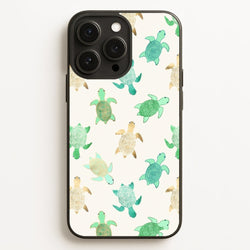 Gilded Jade & Mint Turtles  -  Phone Case for iPhone 12 Pro Max