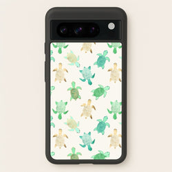 Gilded Jade & Mint Turtles  -  Phone Case for Google Pixel 8 Pro