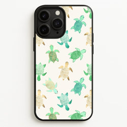 Gilded Jade & Mint Turtles  -  Phone Case for iPhone 11 Pro