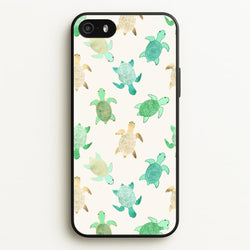 Gilded Jade & Mint Turtles  -  Phone Case for iPhone 5 / 5s / SE 2016