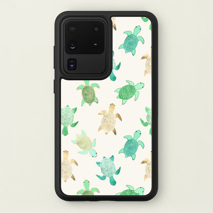 Gilded Jade & Mint Turtles  -  Phone Case for Galaxy S20 Ultra