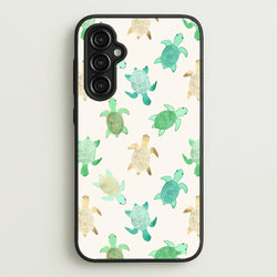 Gilded Jade & Mint Turtles  -  Phone Case for Galaxy A14