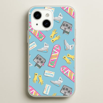 BTTF Pattern  -  Phone Case for iPhone 14 Plus