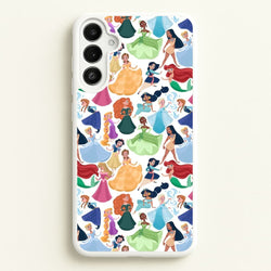 Fairytale Princess Pattern  - Disney Phone Case for Galaxy A34