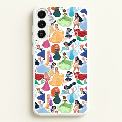 Fairytale Princess Pattern  - Disney Phone Case for Galaxy A34