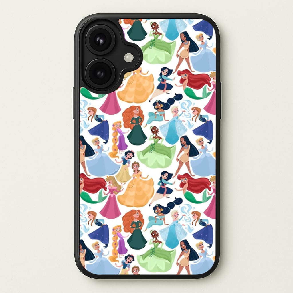 Fairytale Princess Pattern Phone Case for iPhone 17