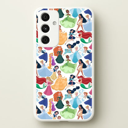 Fairytale Princess Pattern  - Disney Phone Case for Galaxy A35