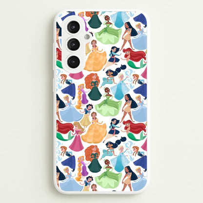 Fairytale Princess Pattern  - Disney Phone Case for Galaxy S23FE