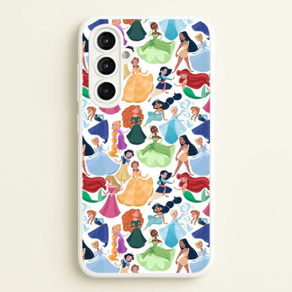 Fairytale Princess Pattern  - Disney Phone Case for Galaxy A16
