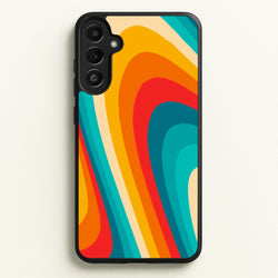 Rainbow Abstract Pattern  - Abstract Patterns Phone Case for Galaxy A36