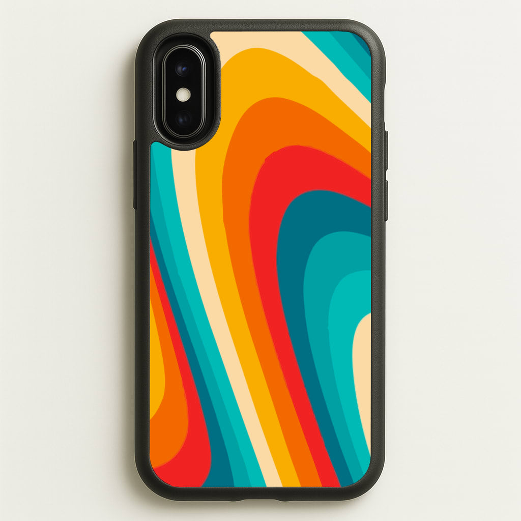 Rainbow Abstract Pattern  - Abstract Patterns Phone Case for iPhone X / XS