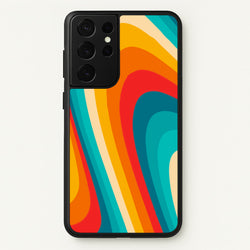 Rainbow Abstract Pattern  - Abstract Patterns Phone Case for Galaxy S21 Ultra