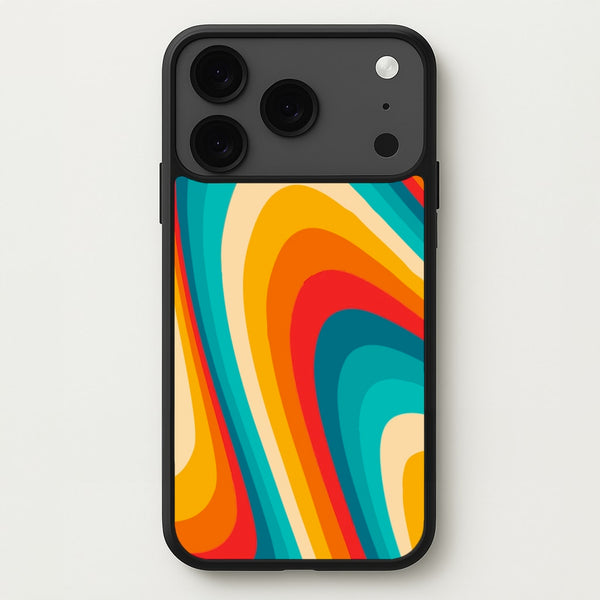 Rainbow Abstract Pattern Phone Case for iPhone 17 Pro