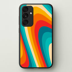 Rainbow Abstract Pattern  - Abstract Patterns Phone Case for Galaxy A55