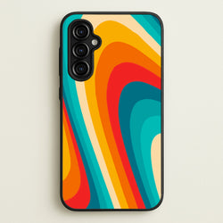 Rainbow Abstract Pattern  - Abstract Patterns Phone Case for Galaxy A54