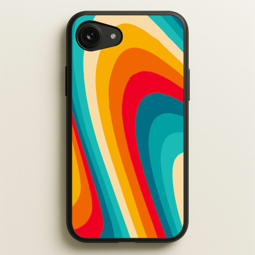 Rainbow Abstract Pattern  - Abstract Patterns Phone Case for iPhone 16e