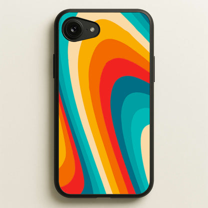 Rainbow Abstract Pattern  - Abstract Patterns Phone Case for iPhone 16e