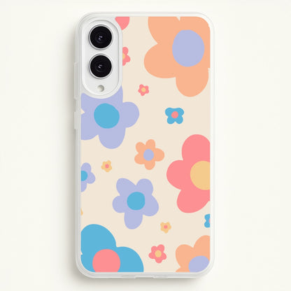 Playful Flower Pattern  -  Phone Case for Galaxy S25 Edge