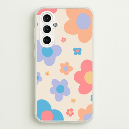 Playful Flower Pattern  -  Phone Case for Galaxy A14