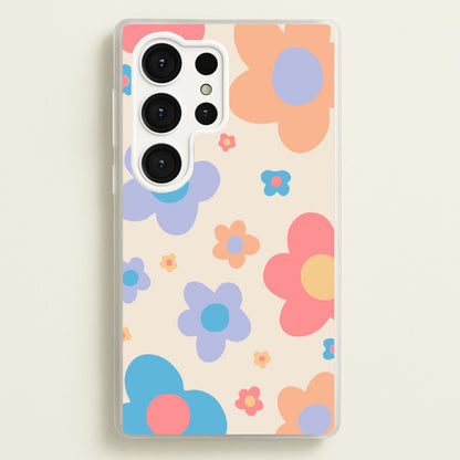Playful Flower Pattern  -  Phone Case for Galaxy S25 Ultra