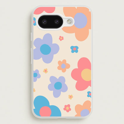 Playful Flower Pattern  -  Phone Case for Google Pixel 9a