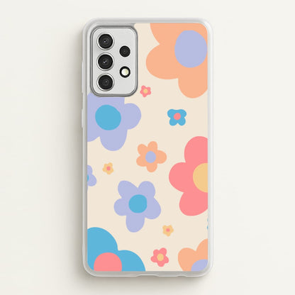 Playful Flower Pattern  -  Phone Case for Galaxy A52 / A52s