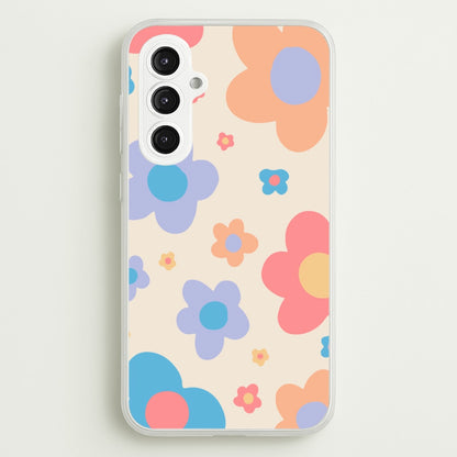 Playful Flower Pattern  -  Phone Case for Galaxy S23FE