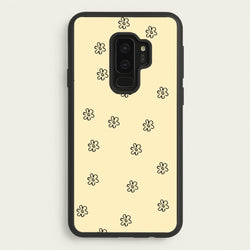 Detail Flower Pattern - Yellow  - Abstract Patterns Phone Case for Galaxy S9 Plus