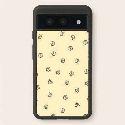 Detail Flower Pattern - Yellow  - Abstract Patterns Phone Case for Google Pixel 8a