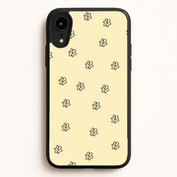 Detail Flower Pattern - Yellow  - Abstract Patterns Phone Case for iPhone XR