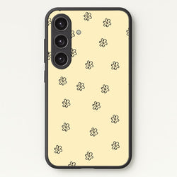 Detail Flower Pattern - Yellow  - Abstract Patterns Phone Case for Galaxy S24FE