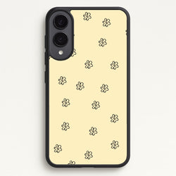 Detail Flower Pattern - Yellow  - Abstract Patterns Phone Case for Galaxy S25 Edge