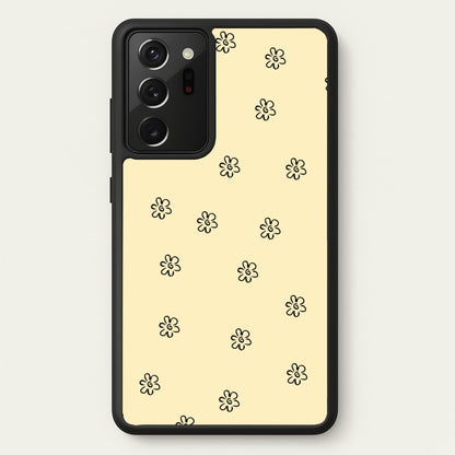 Detail Flower Pattern - Yellow  - Abstract Patterns Phone Case for Galaxy Note 20 Ultra