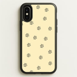 Detail Flower Pattern - Yellow  - Abstract Patterns Phone Case for iPhone X / XS