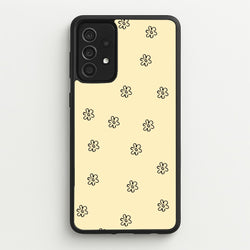 Detail Flower Pattern - Yellow  - Abstract Patterns Phone Case for Galaxy A52 / A52s