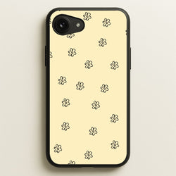 Detail Flower Pattern - Yellow  - Abstract Patterns Phone Case for iPhone 16e