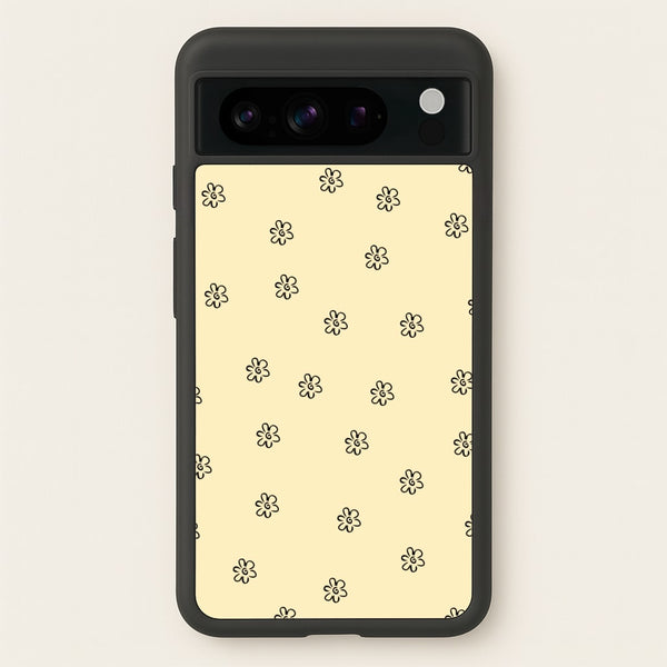 Detail Flower Pattern - Yellow  - Abstract Patterns Phone Case for Google Pixel 8 Pro