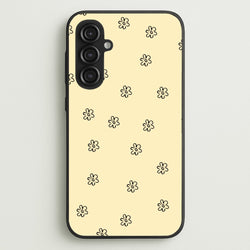 Detail Flower Pattern - Yellow  - Abstract Patterns Phone Case for Galaxy S23FE