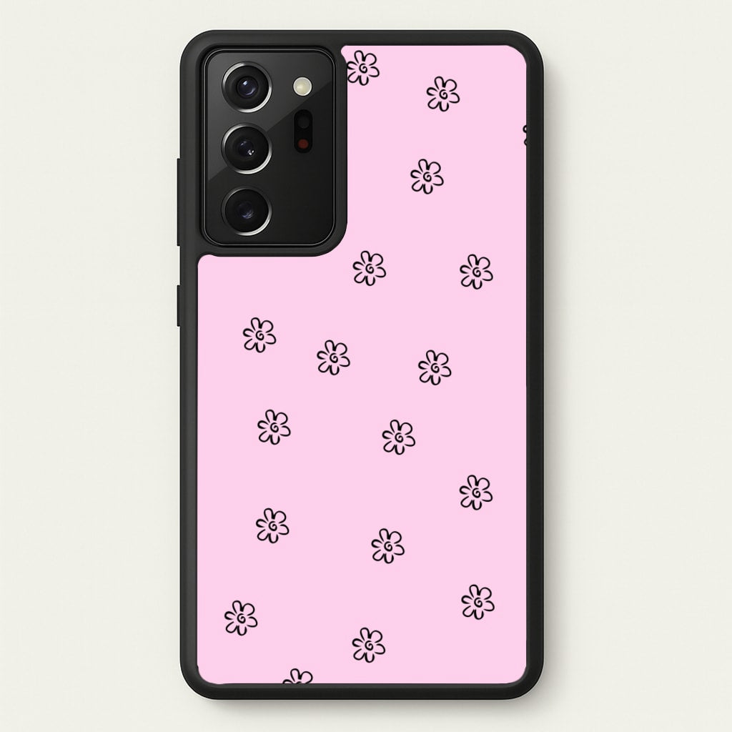 Detail Flower Pattern - Pink  - Abstract Patterns Phone Case for Galaxy Note 20 Ultra
