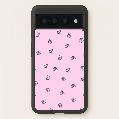 Detail Flower Pattern - Pink  - Abstract Patterns Phone Case for Google Pixel 7 Pro