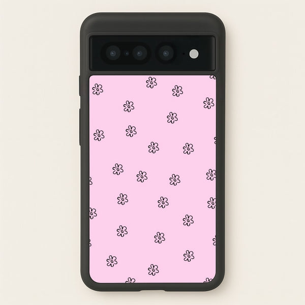 Detail Flower Pattern - Pink  - Abstract Patterns Phone Case for Google Pixel 7 Pro