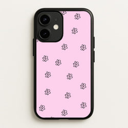 Detail Flower Pattern - Pink  - Abstract Patterns Phone Case for iPhone 12 Mini